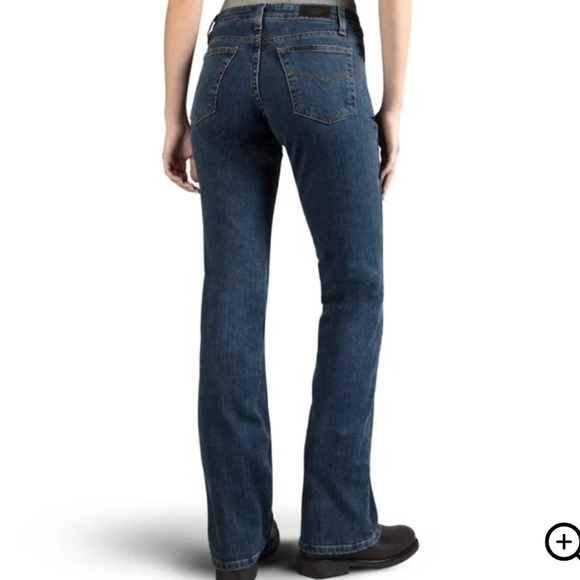 🧭HD mid rise med indigo bootcut 2P - Picture 3 of 17